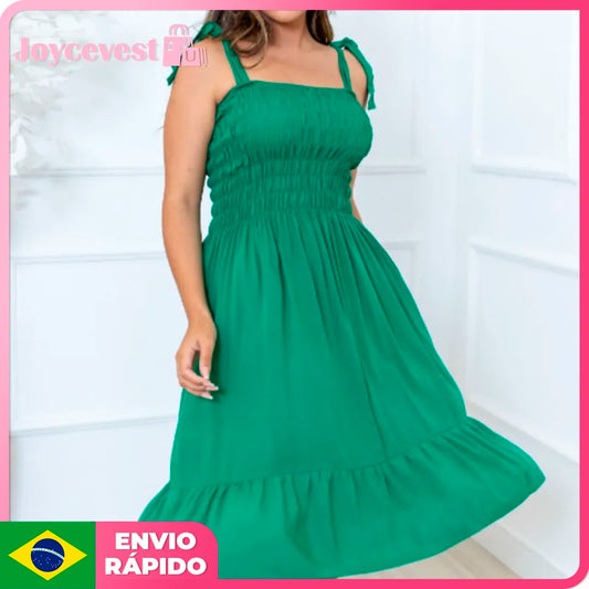 Vestido curto em viscose com elastex