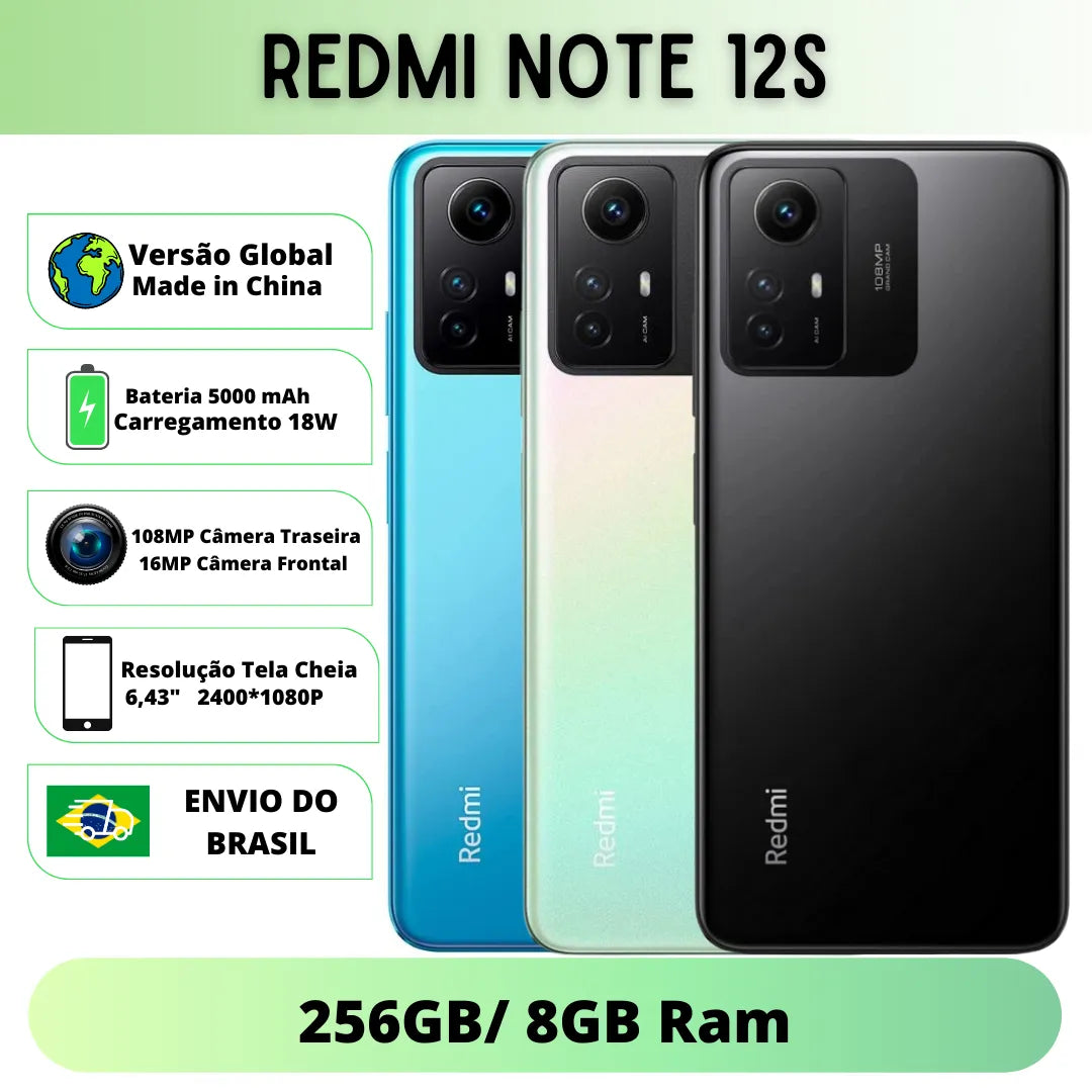 Xiaomi Smartphone Redmi Note 12S 256GB / 8GB Ram